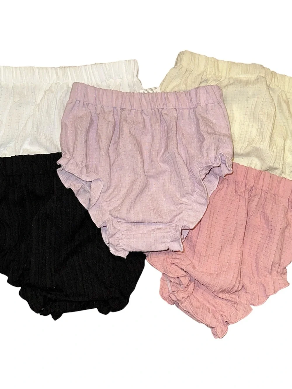 SHEIN Baby Bloomers Set in Black, White, Cream, Pink, Lavender